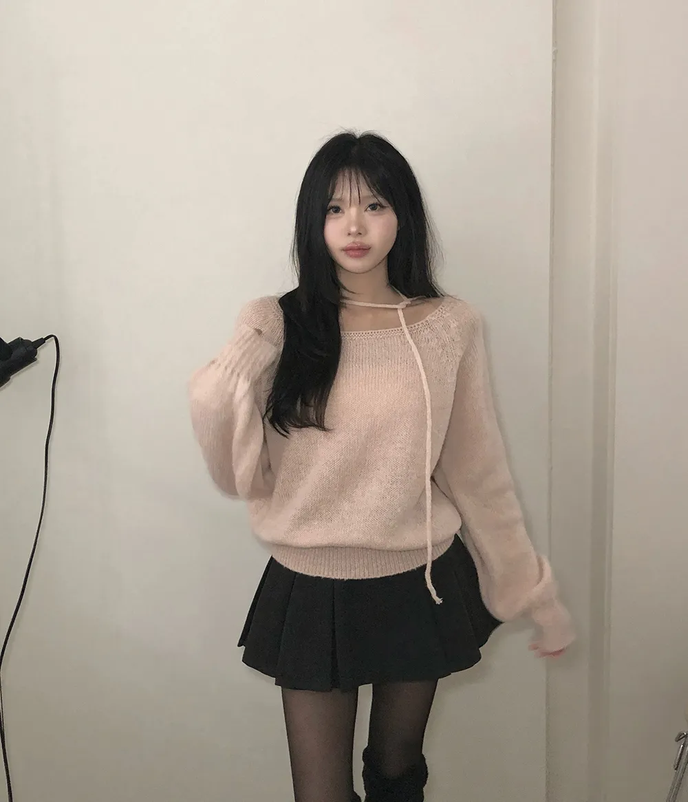 카디건 모델 착용 이미지-S3L25