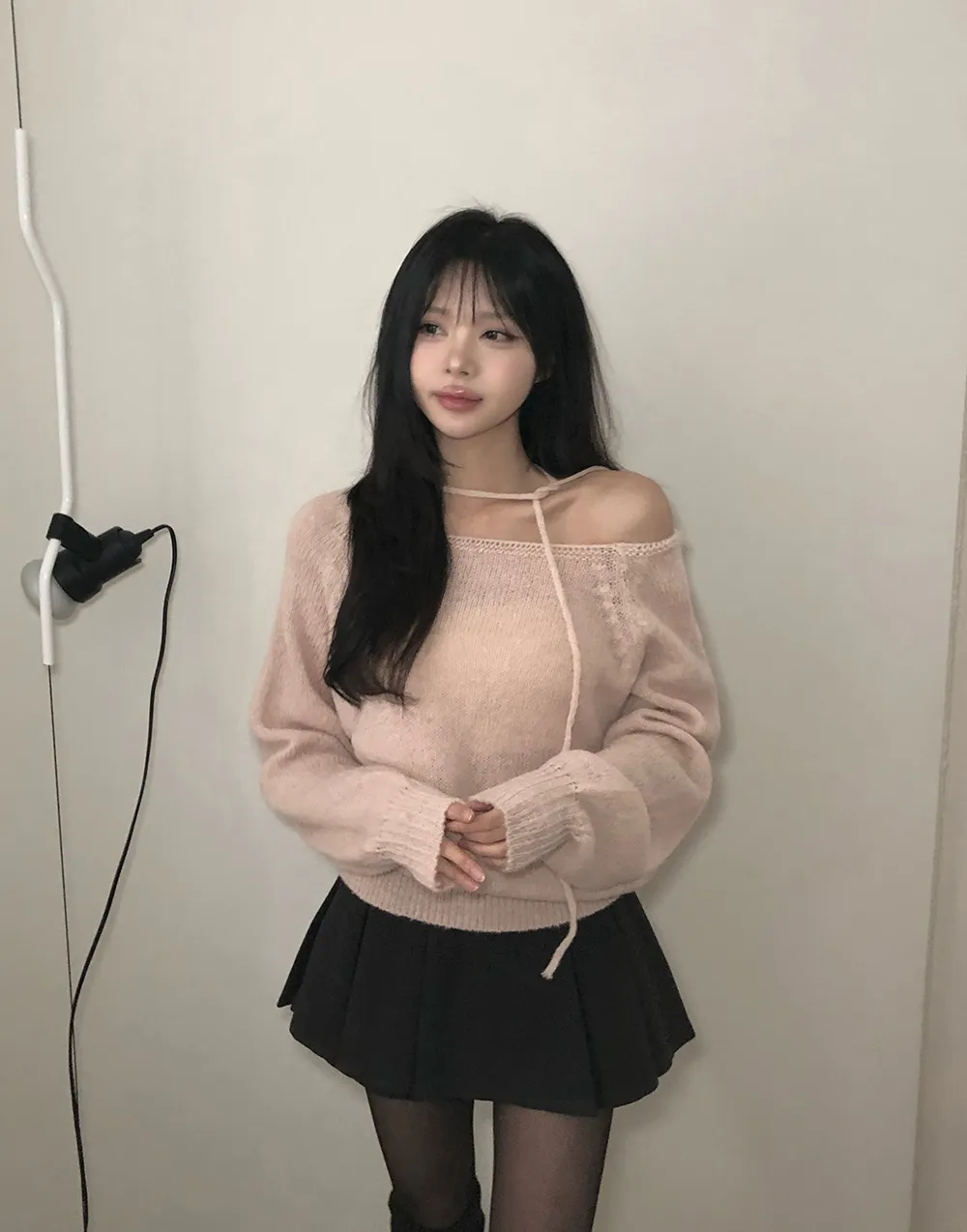 카디건 모델 착용 이미지-S3L24