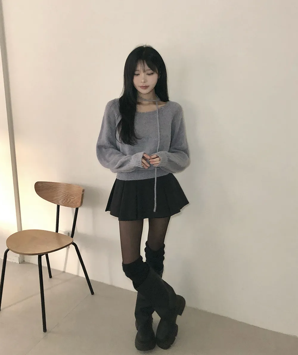 카디건 모델 착용 이미지-S3L34