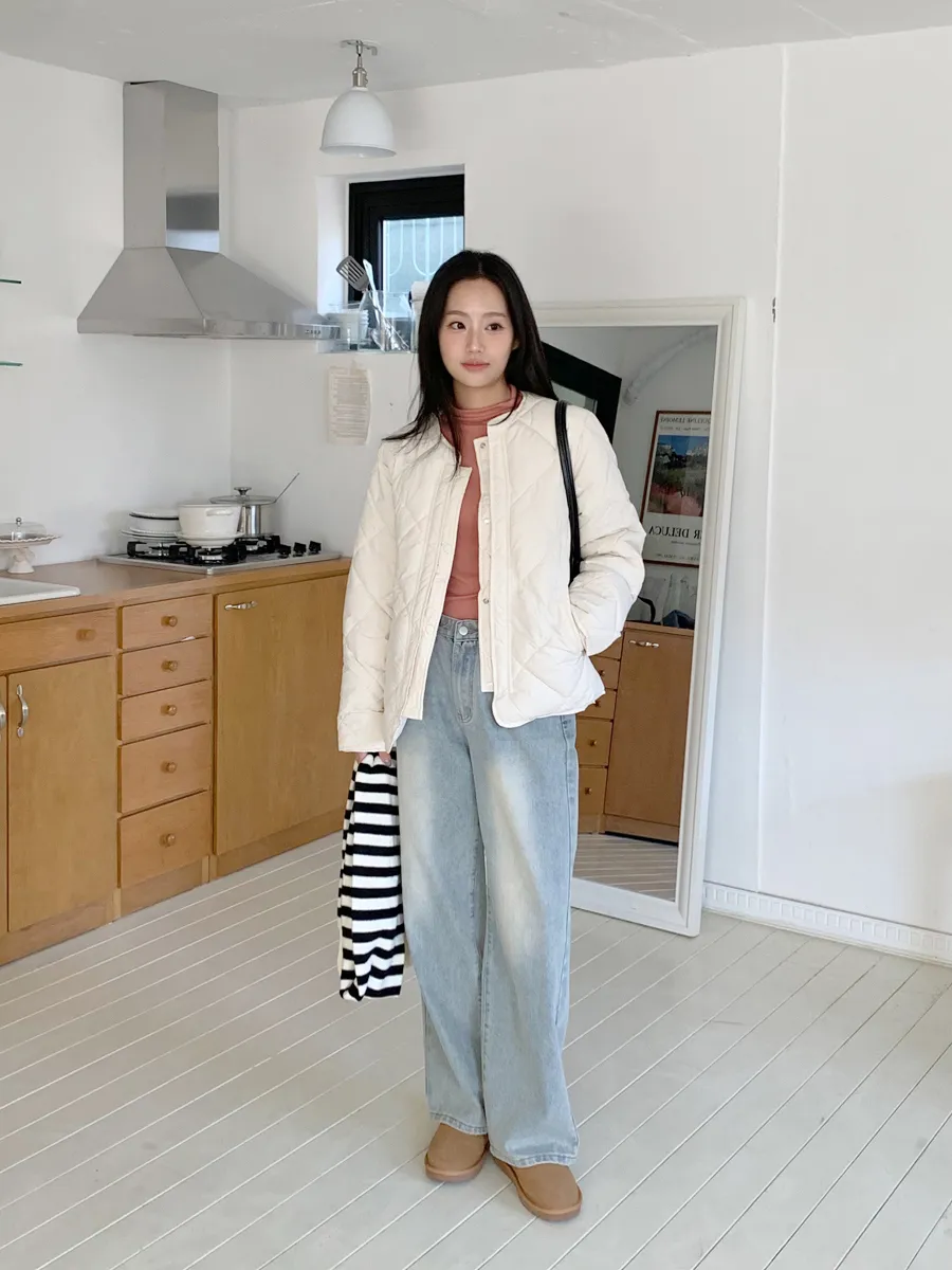 패딩 모델 착용 이미지-S1L16