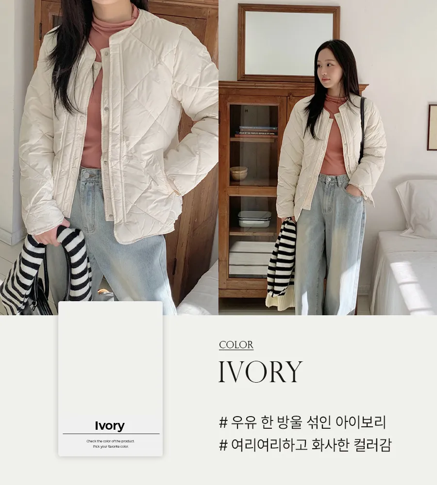 패딩 모델 착용 이미지-S1L10