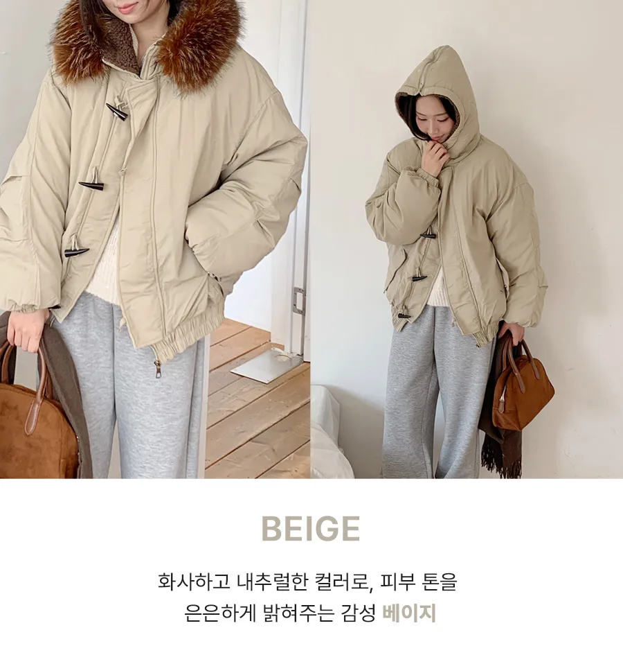 패딩 모델 착용 이미지-S1L10