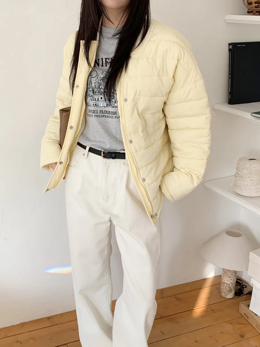 패딩 모델 착용 이미지-S1L26