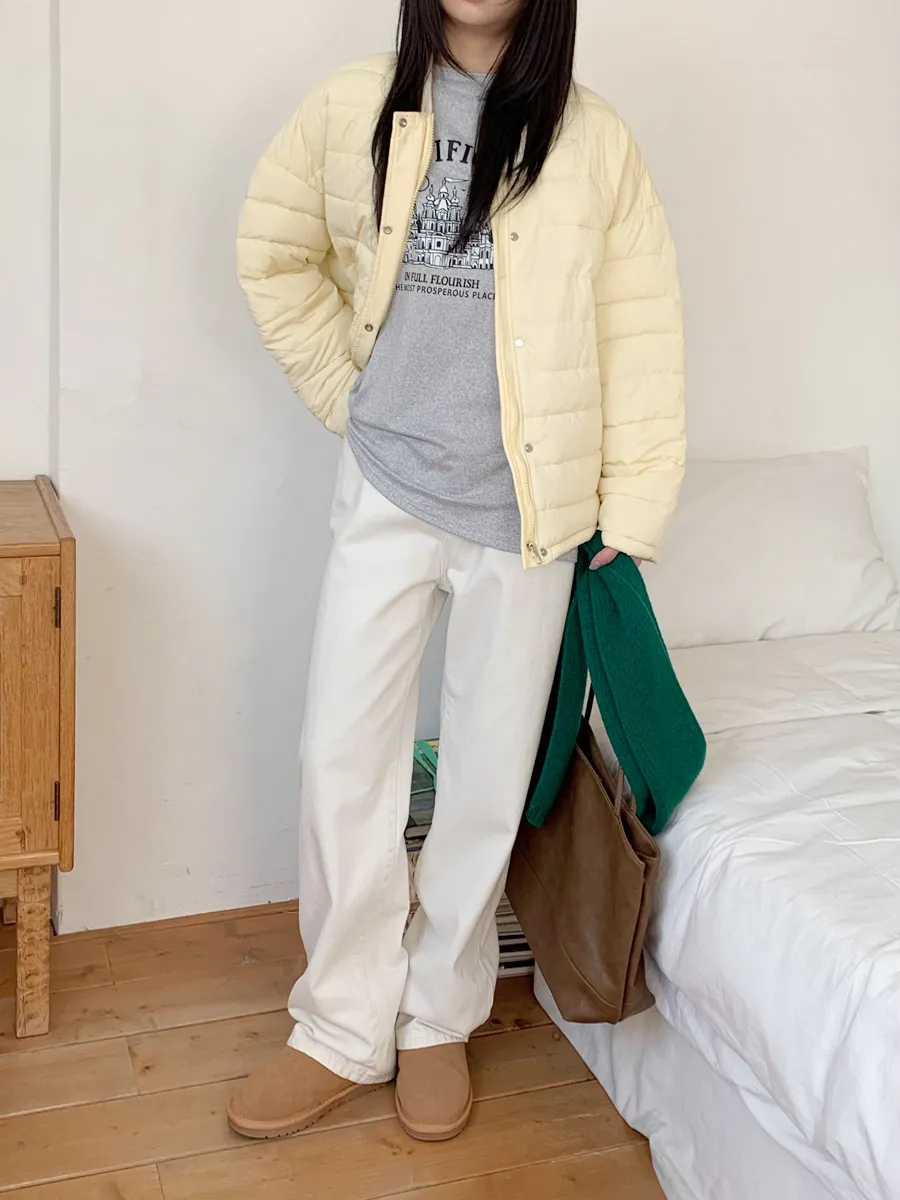 패딩 모델 착용 이미지-S1L24