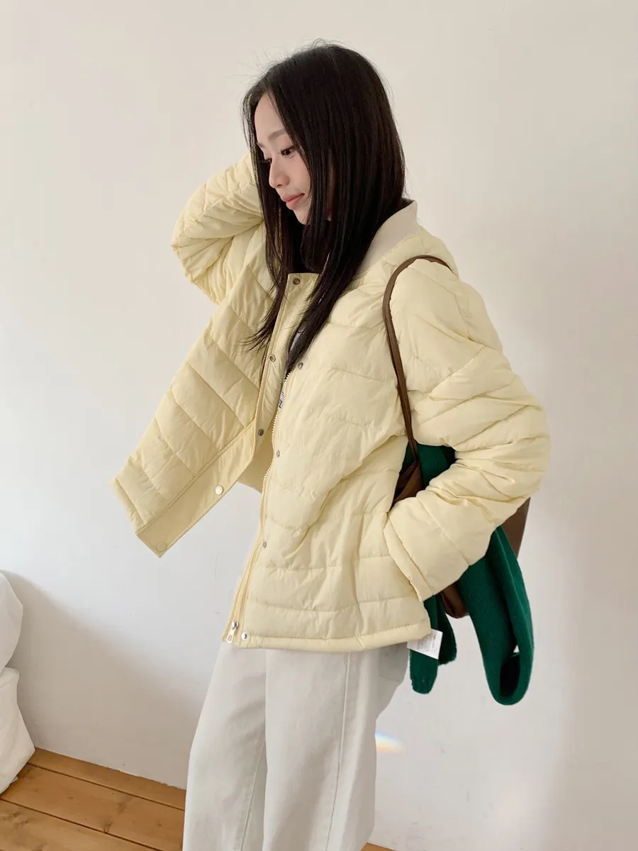 패딩 모델 착용 이미지-S1L27