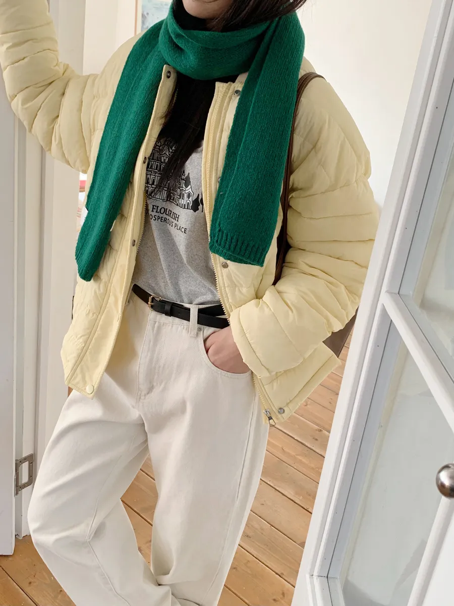 패딩 모델 착용 이미지-S1L39