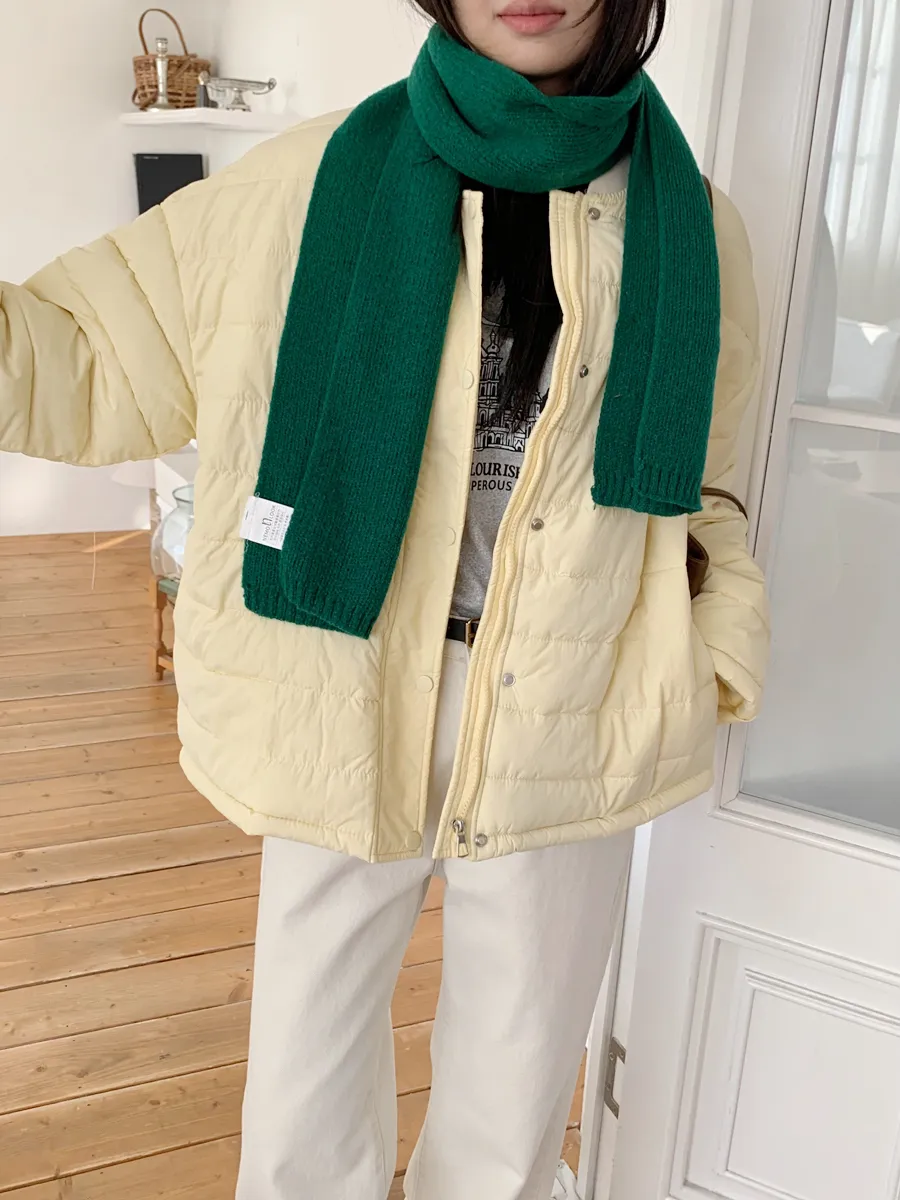 패딩 모델 착용 이미지-S1L36