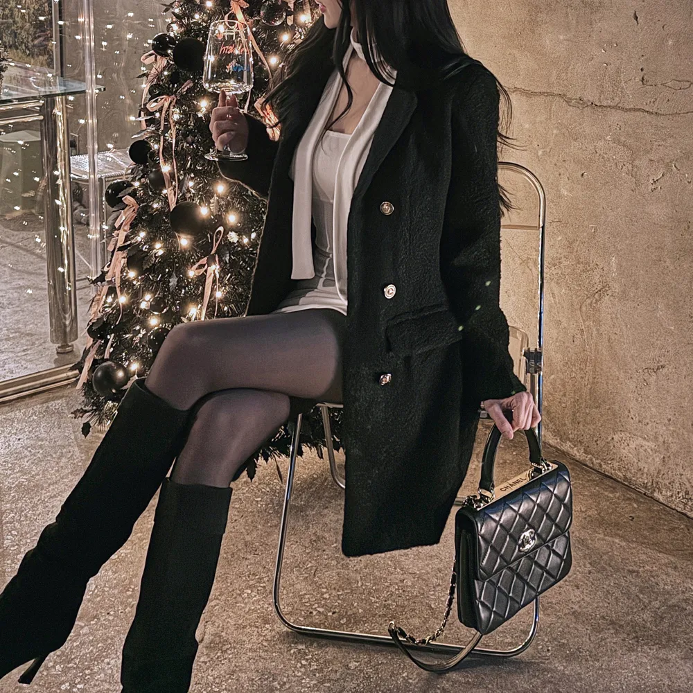 코트 모델 착용 이미지-S1L69