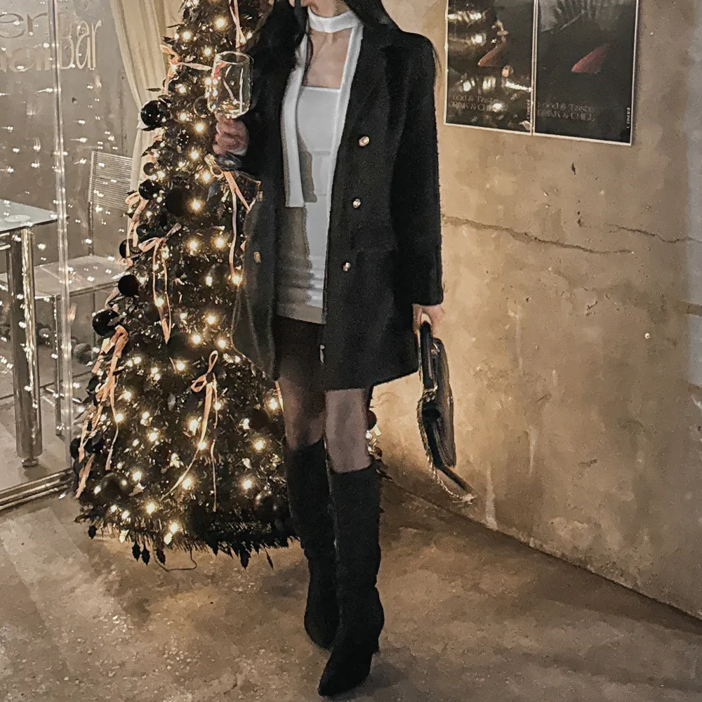 코트 모델 착용 이미지-S1L70