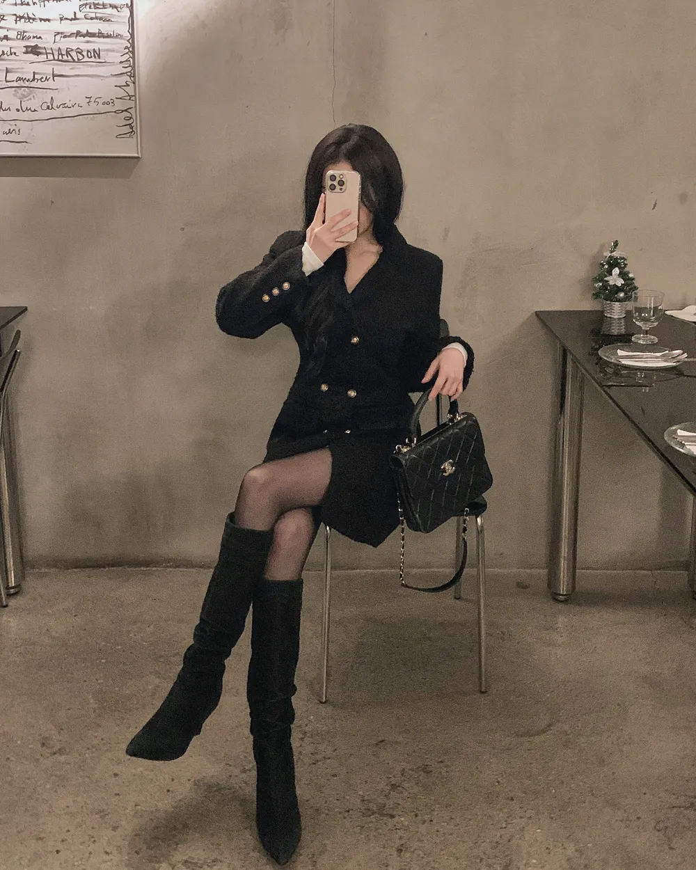 코트 모델 착용 이미지-S1L51