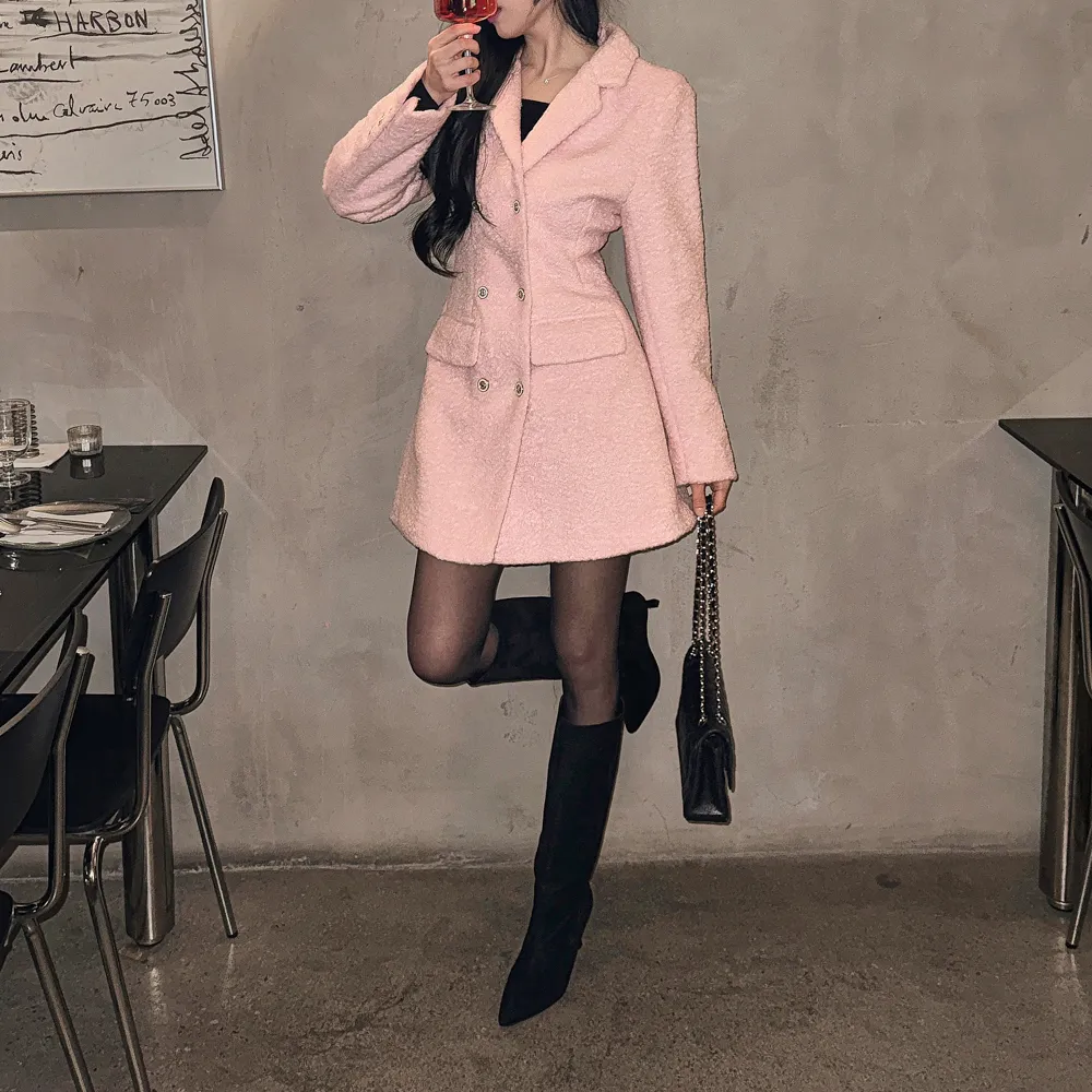 코트 모델 착용 이미지-S1L43