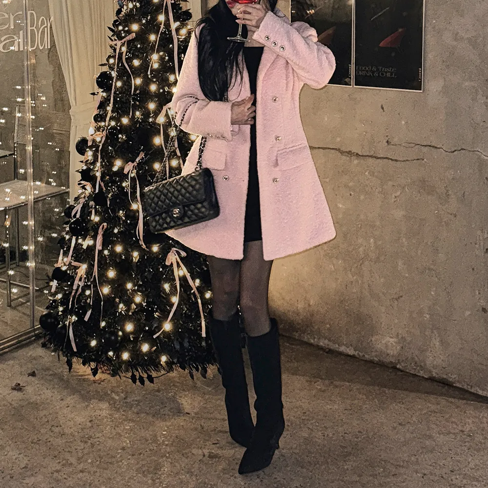 코트 모델 착용 이미지-S1L46