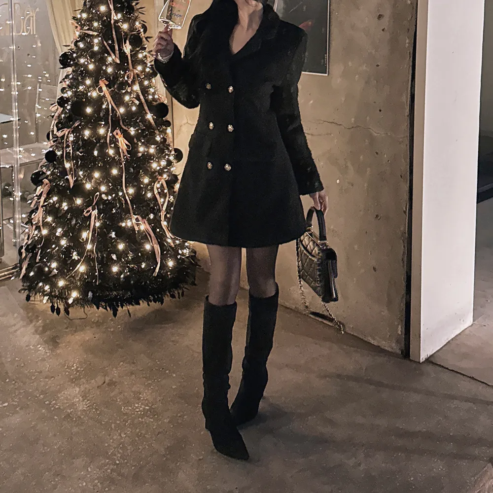 코트 모델 착용 이미지-S1L52