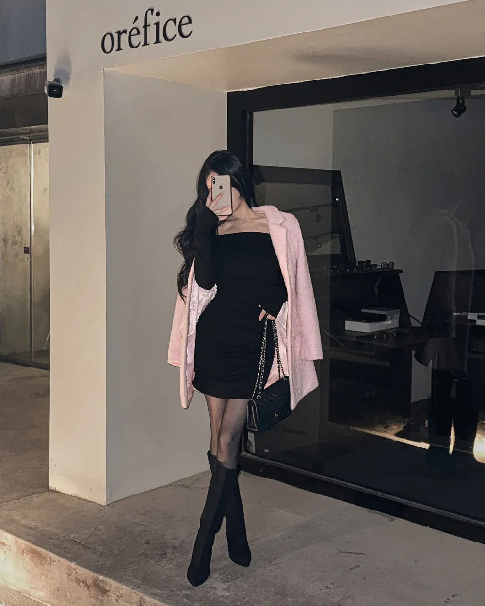 코트 모델 착용 이미지-S1L58