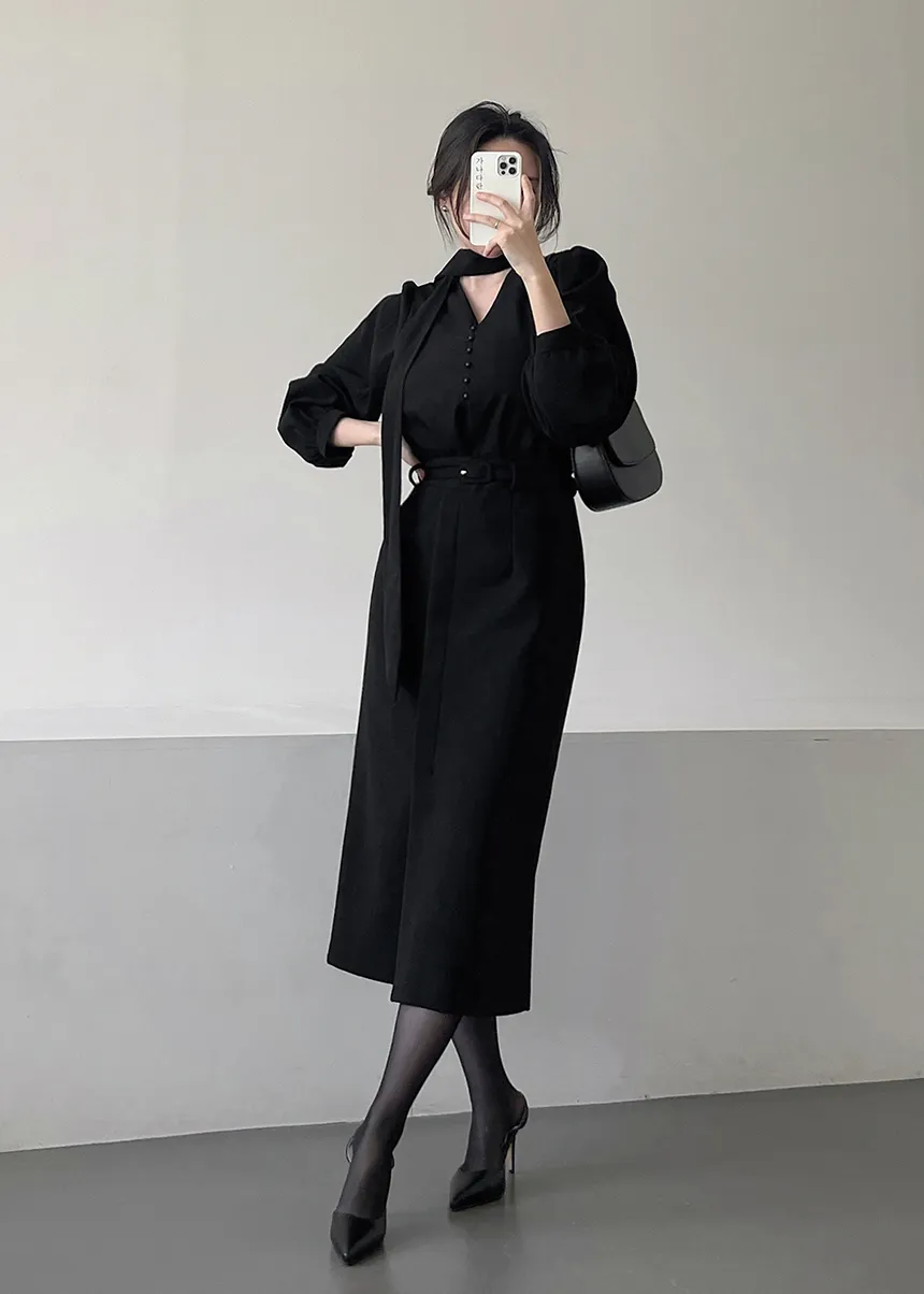 블라우스 모델 착용 이미지-S1L30