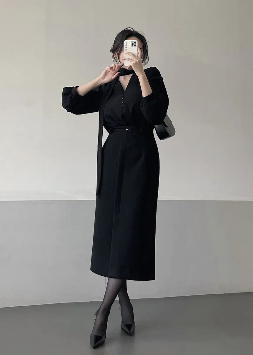 블라우스 모델 착용 이미지-S1L34