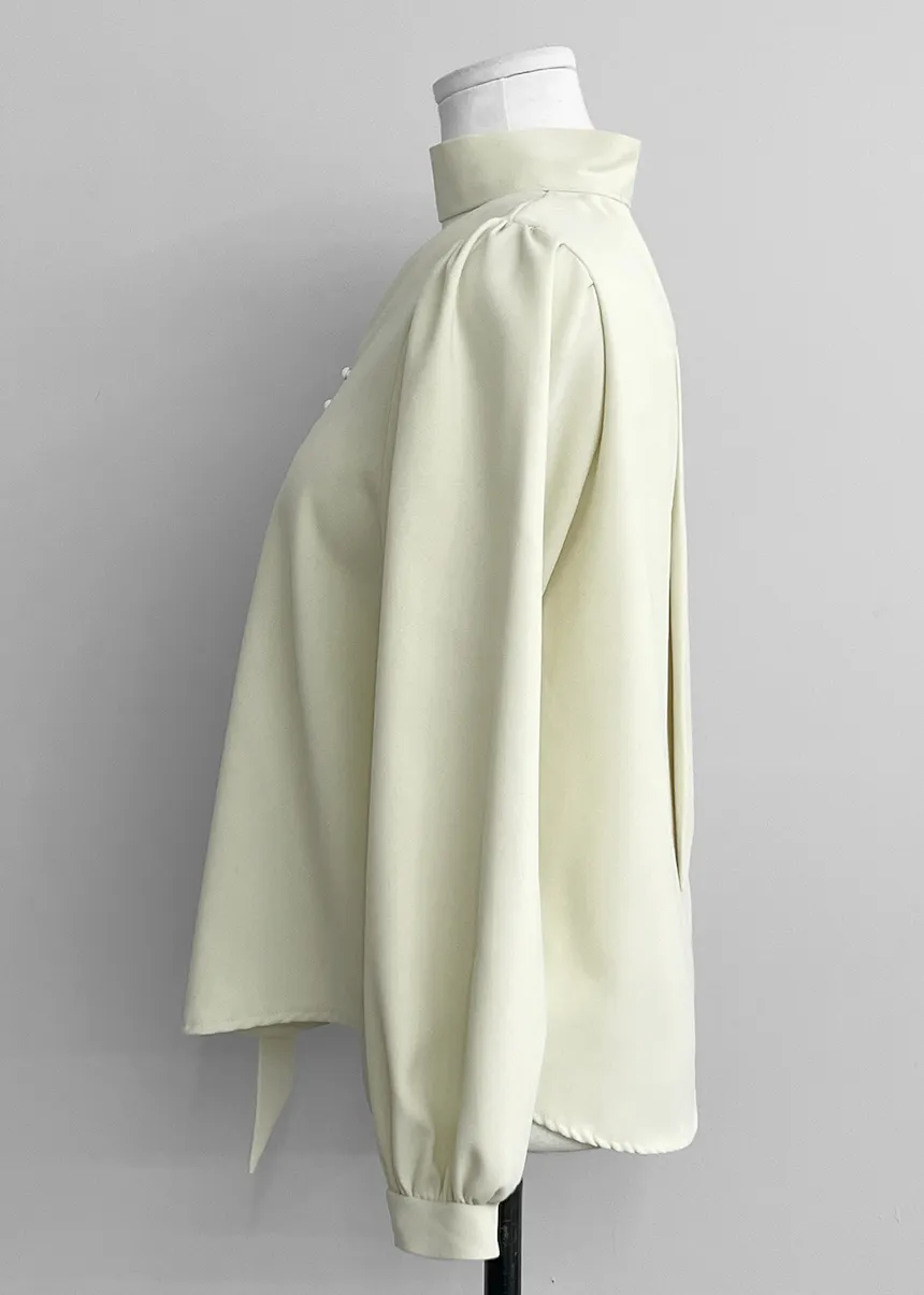 블라우스 민트 색상 이미지-S1L14