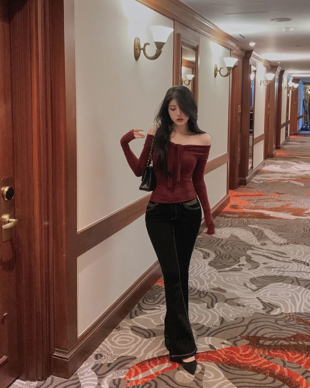 바지 모델 착용 이미지-S1L46