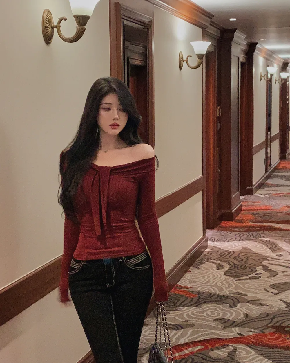 바지 모델 착용 이미지-S1L66