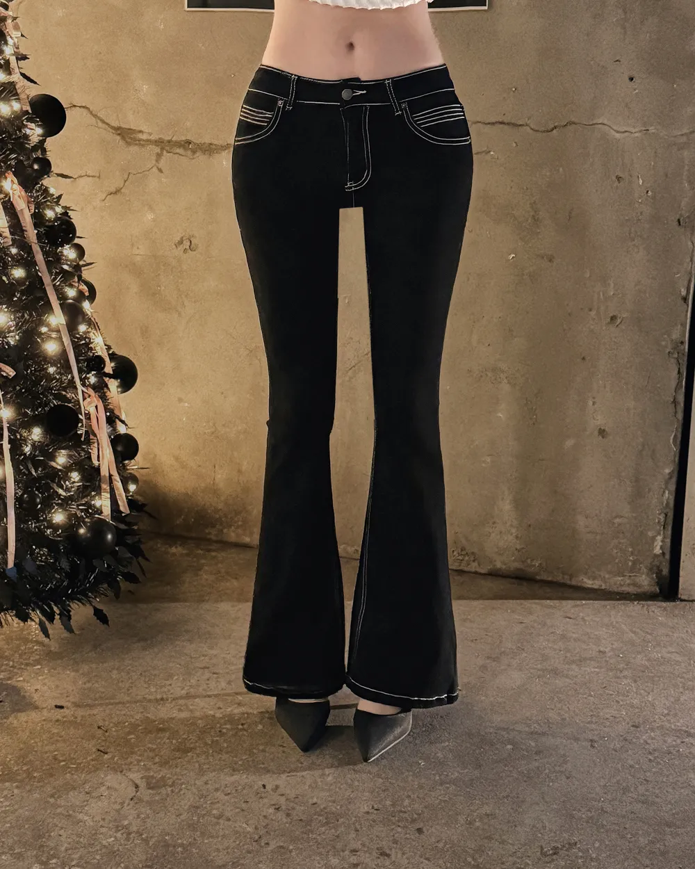 바지 모델 착용 이미지-S1L45