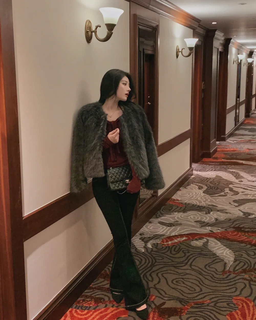 바지 모델 착용 이미지-S1L62