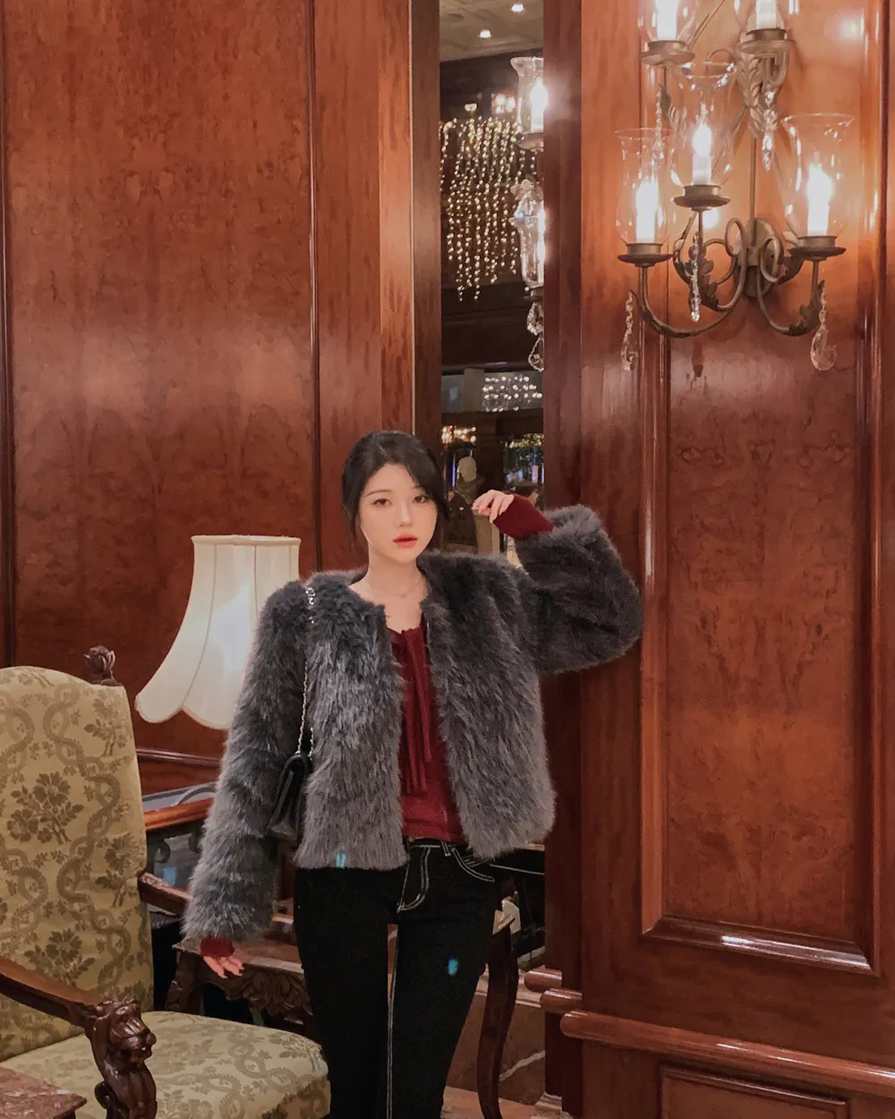 바지 모델 착용 이미지-S1L68