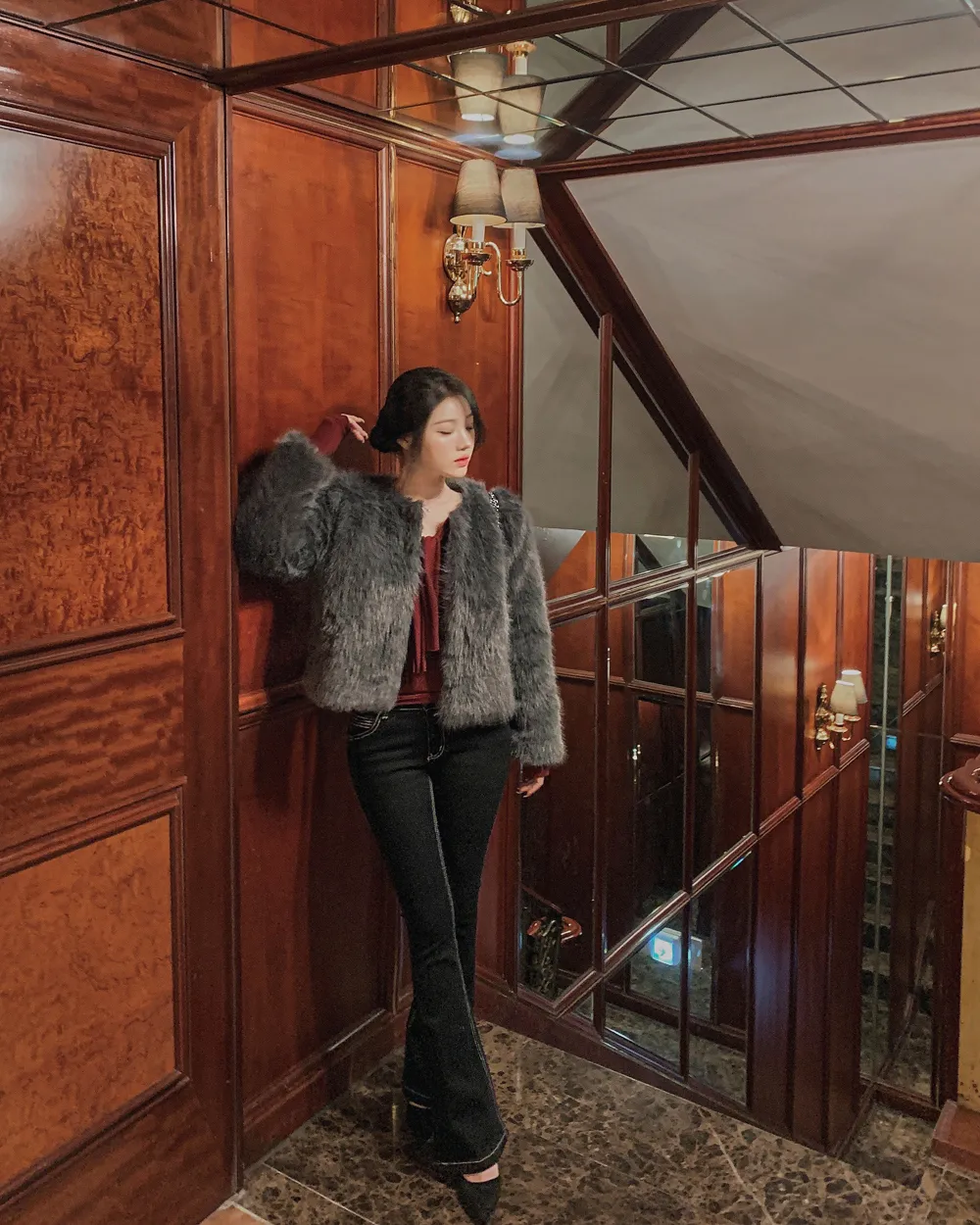 바지 모델 착용 이미지-S1L76