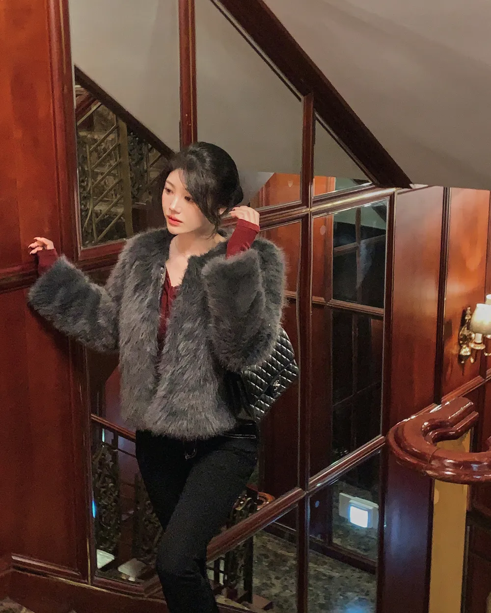 바지 모델 착용 이미지-S1L67