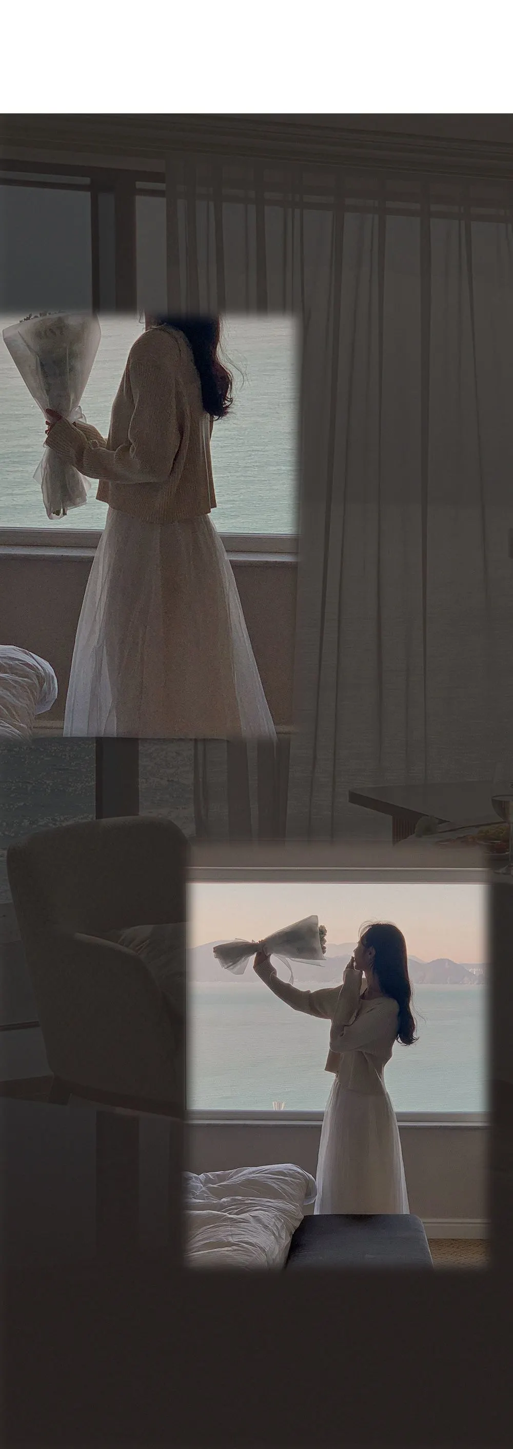 쟈말린 골지 니트가디건