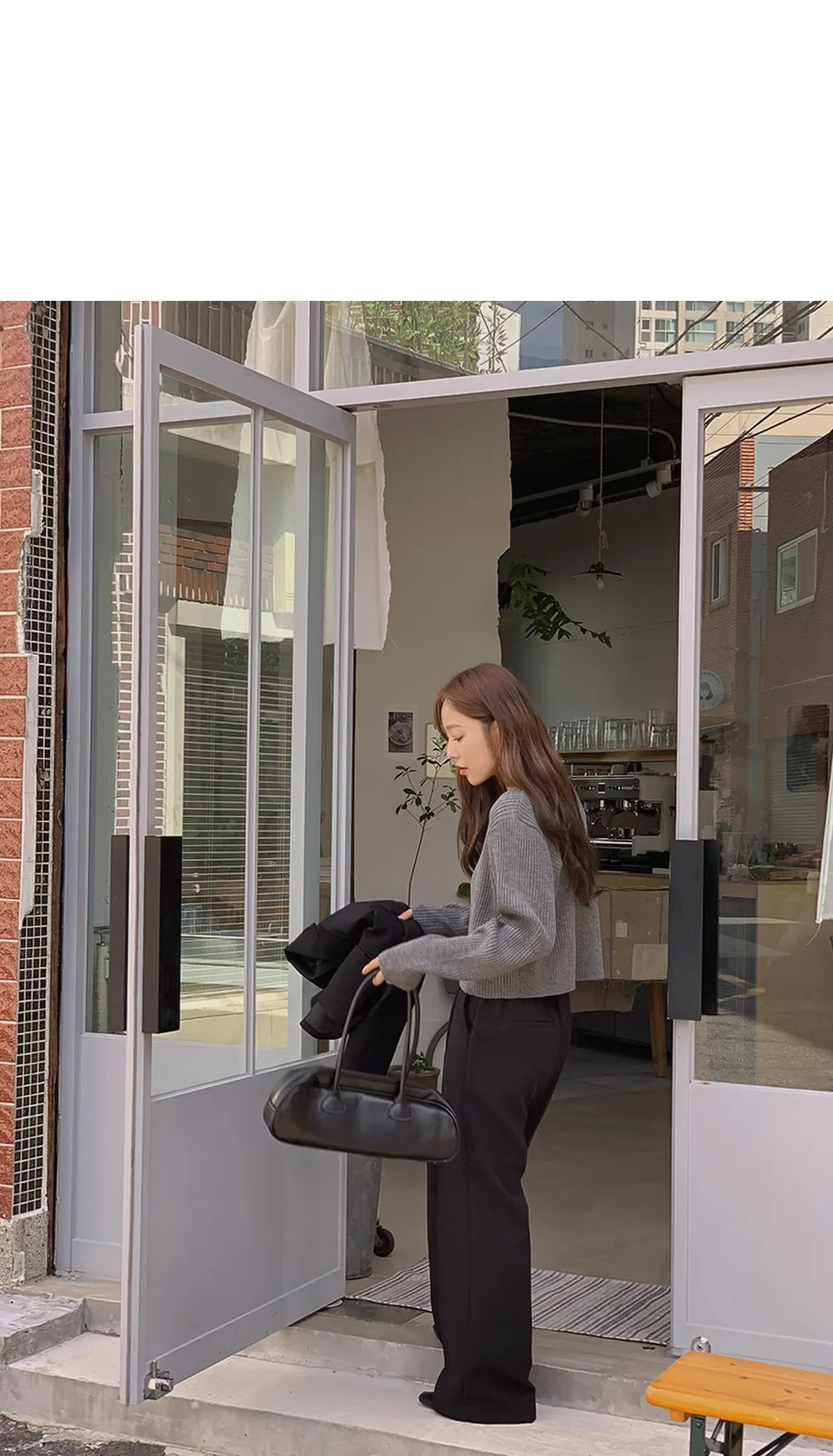 쟈말린 골지 니트가디건