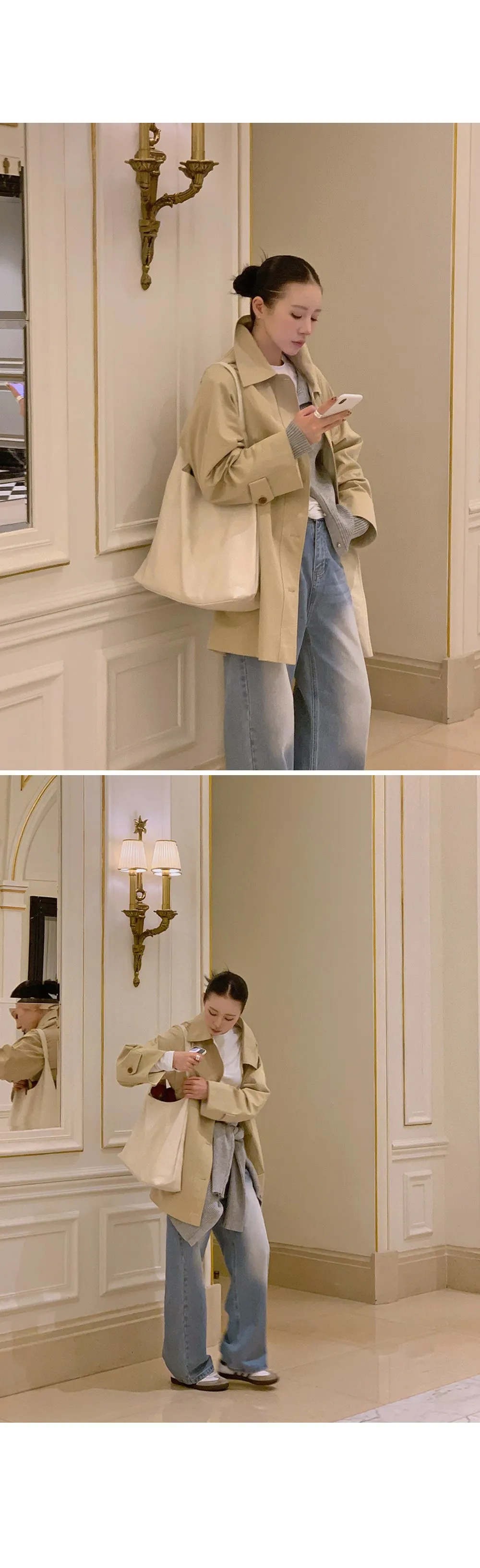 쟈말린 골지 니트가디건