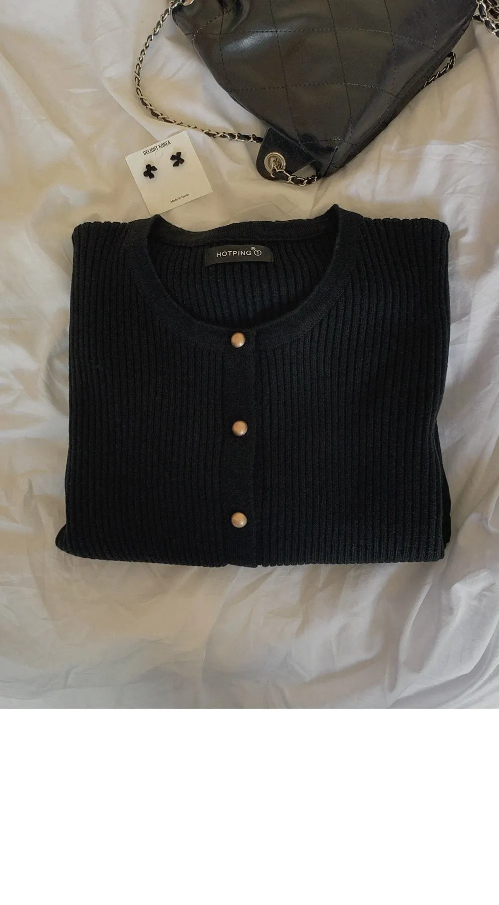 쟈말린 골지 니트가디건