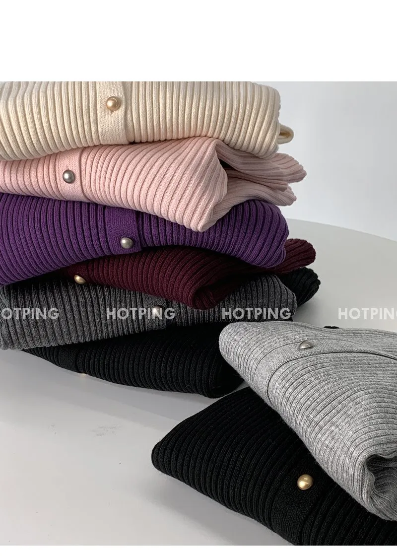 쟈말린 골지 니트가디건