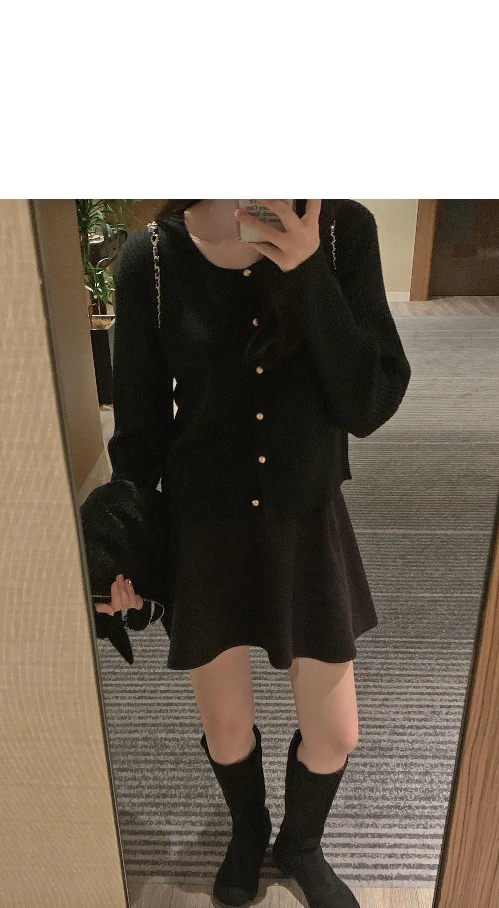 쟈말린 골지 니트가디건