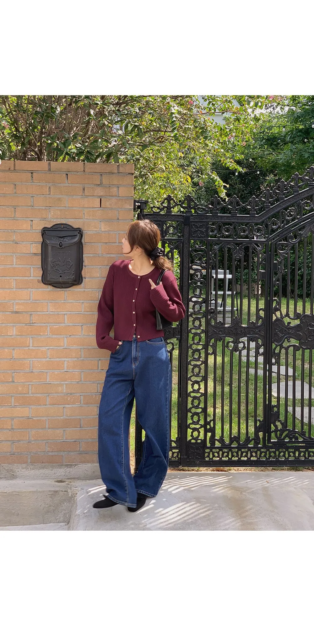 쟈말린 골지 니트가디건