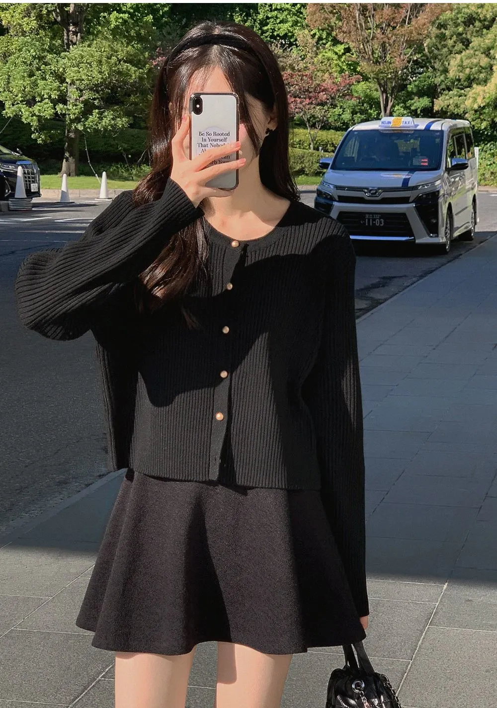 쟈말린 골지 니트가디건