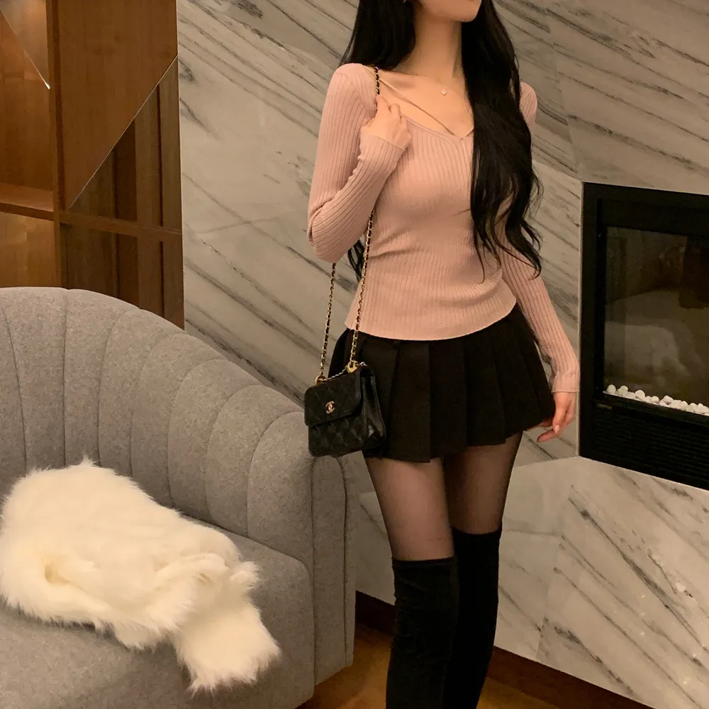 긴팔 티셔츠 모델 착용 이미지-S1L76