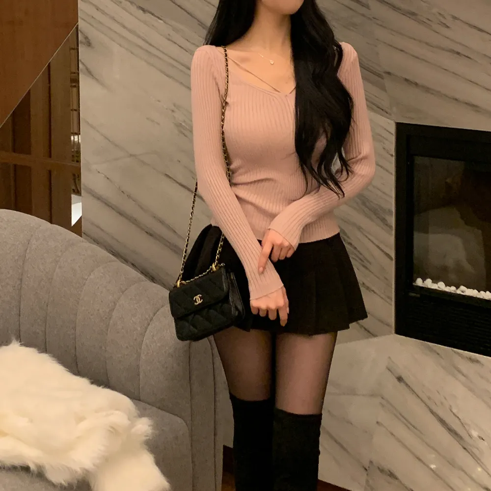 긴팔 티셔츠 모델 착용 이미지-S1L72