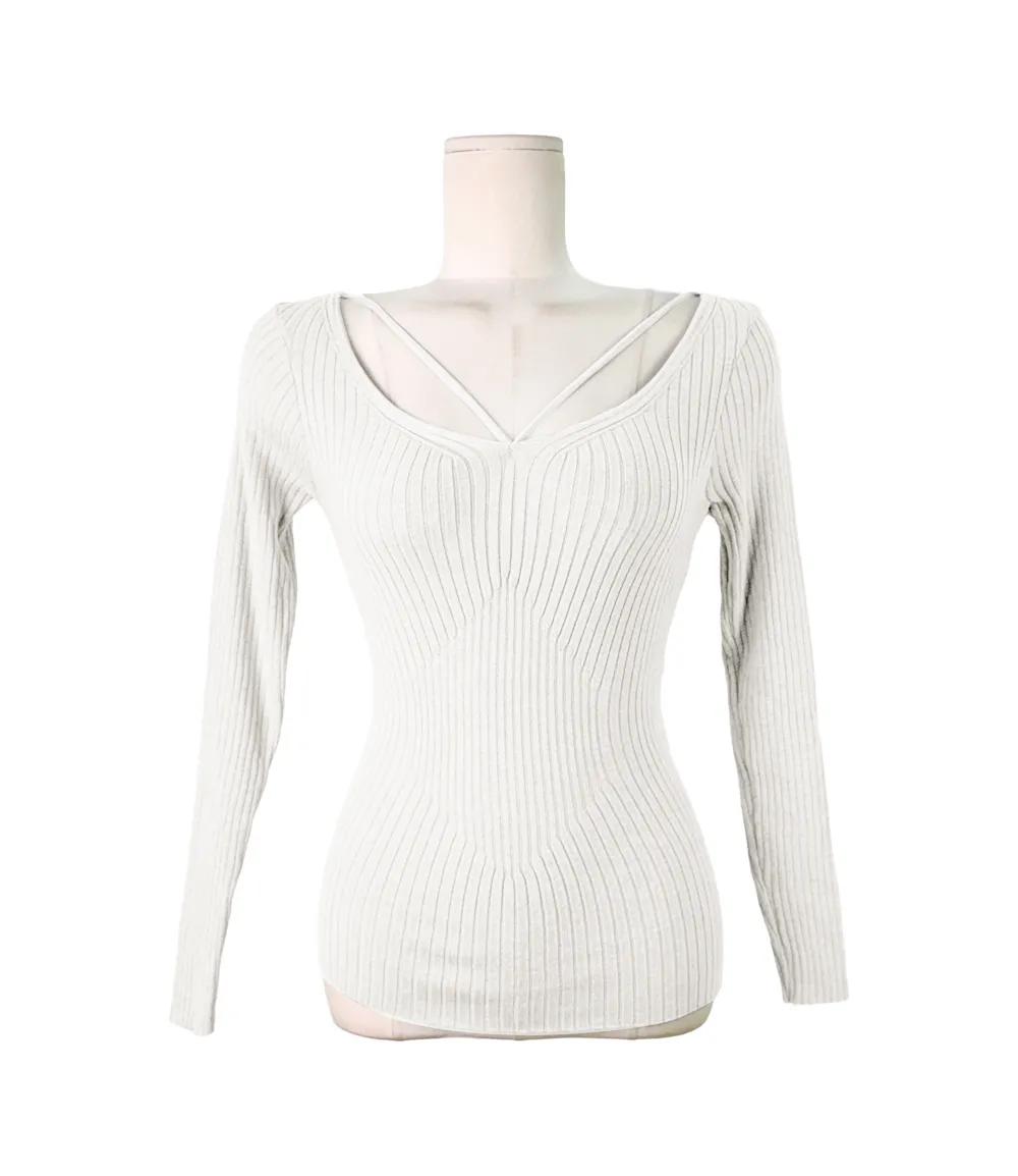 긴팔 티셔츠 화이트 색상 이미지-S1L10