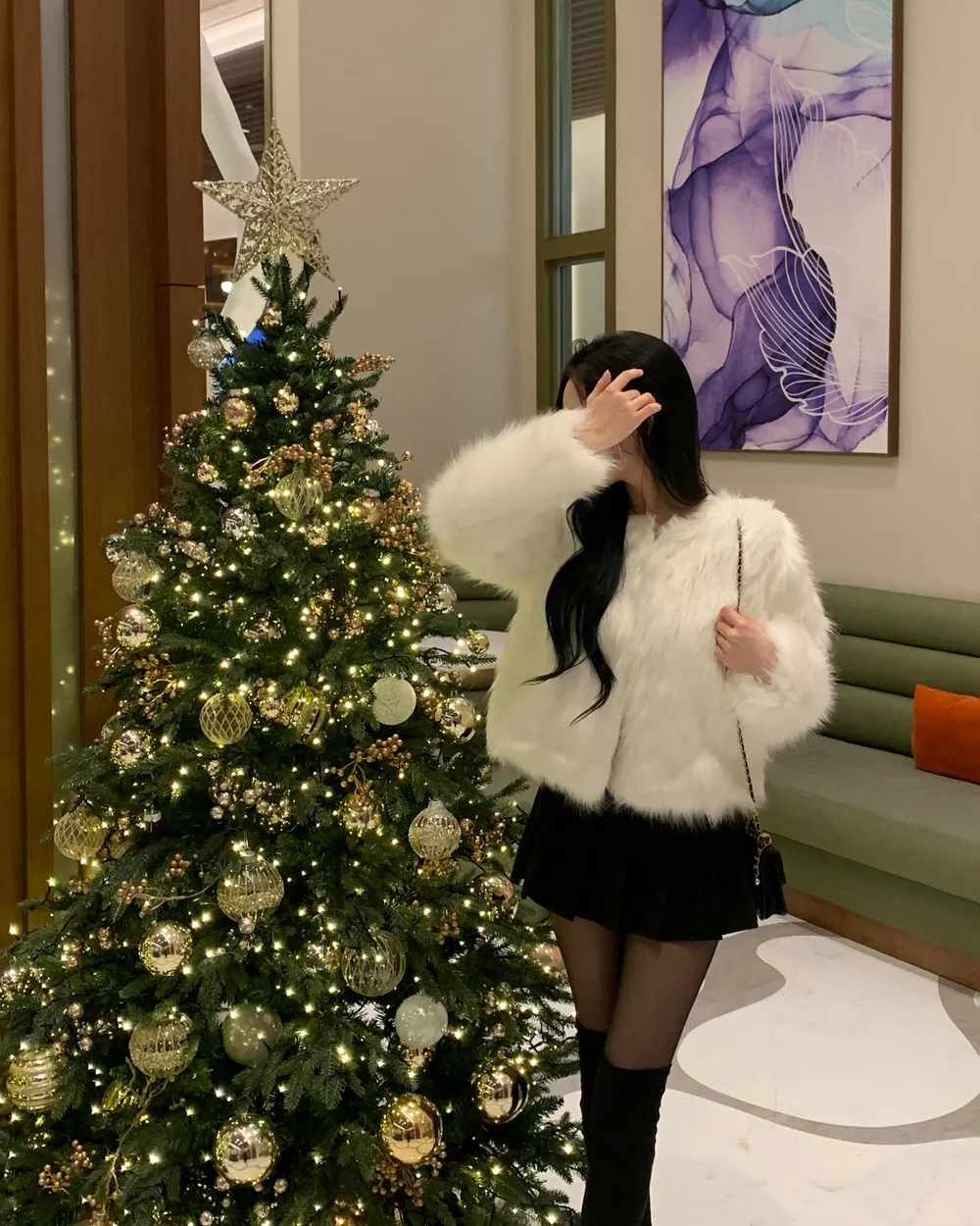 긴팔 티셔츠 모델 착용 이미지-S1L78