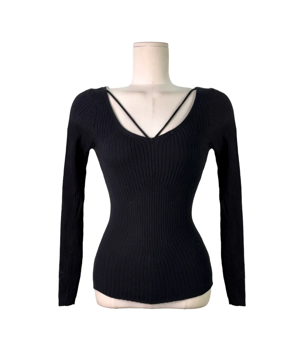 긴팔 티셔츠 차콜 색상 이미지-S1L14