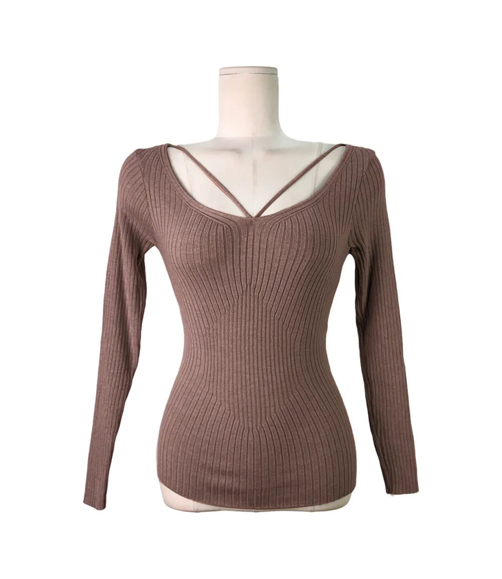 긴팔 티셔츠 오트밀 색상 이미지-S1L13