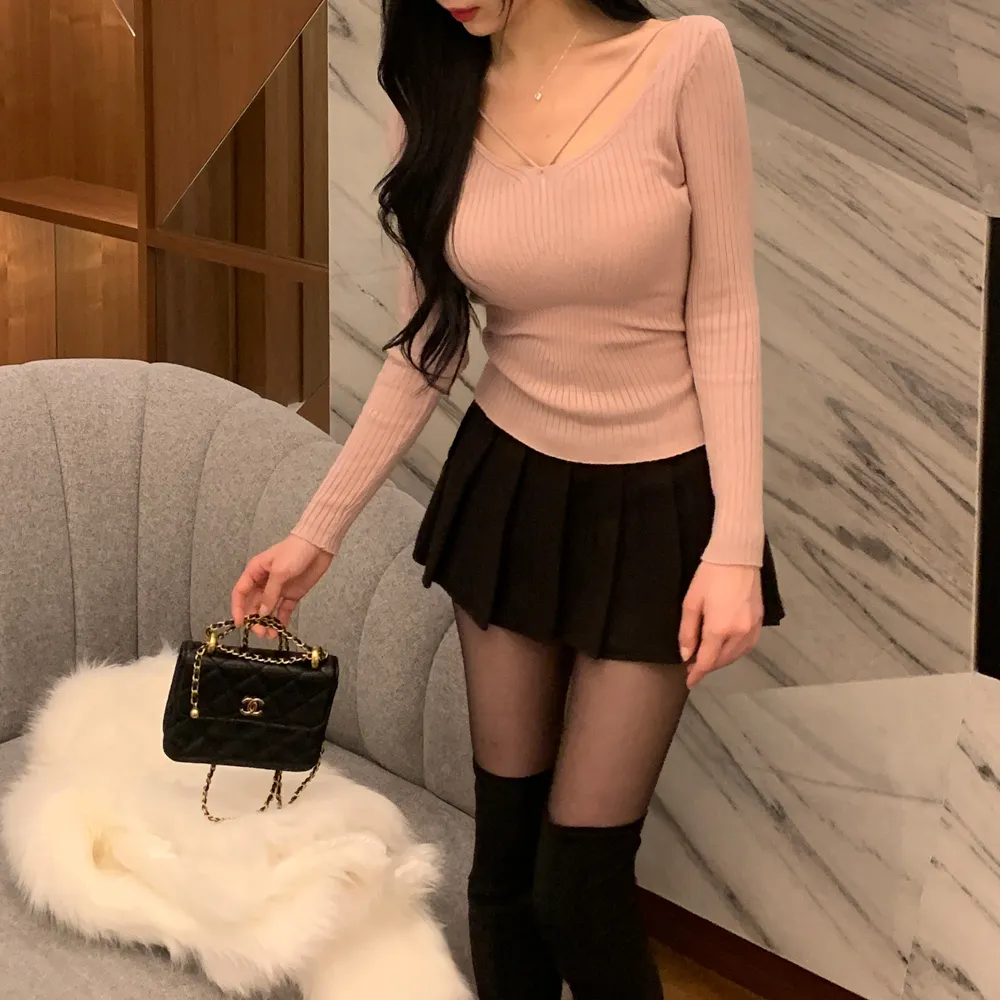 긴팔 티셔츠 모델 착용 이미지-S1L75