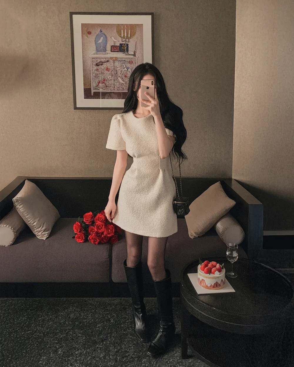 드레스 모델 착용 이미지-S1L77