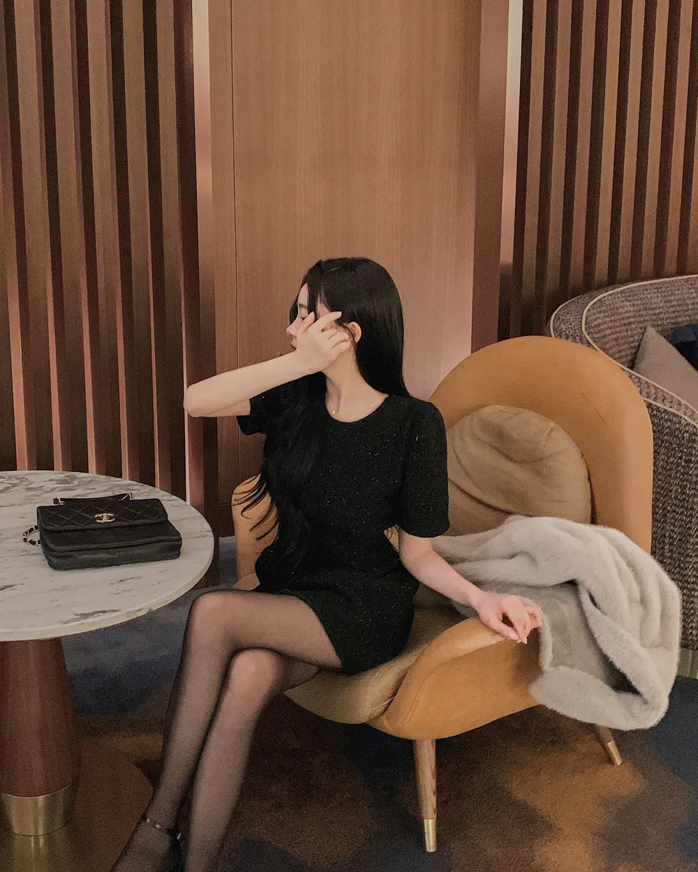 드레스 모델 착용 이미지-S1L63