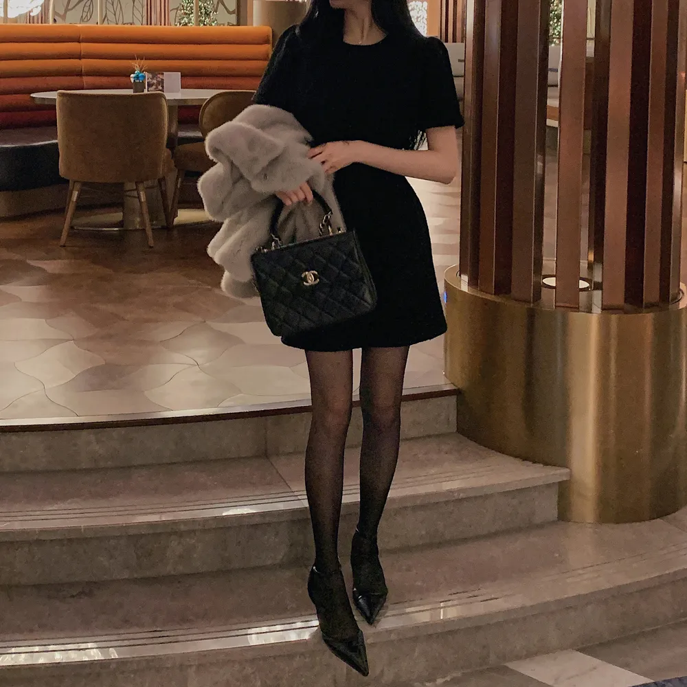 드레스 모델 착용 이미지-S1L64