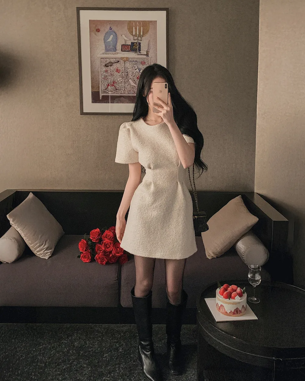 드레스 모델 착용 이미지-S1L44