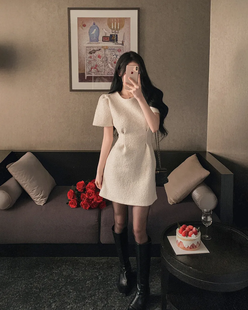 드레스 모델 착용 이미지-S1L76