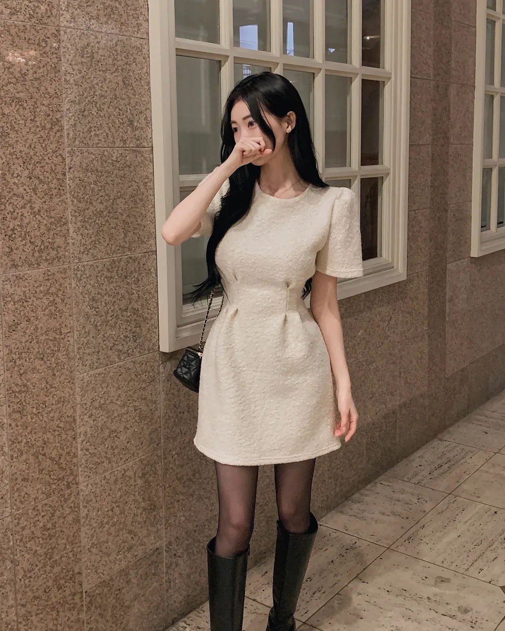 드레스 모델 착용 이미지-S1L52