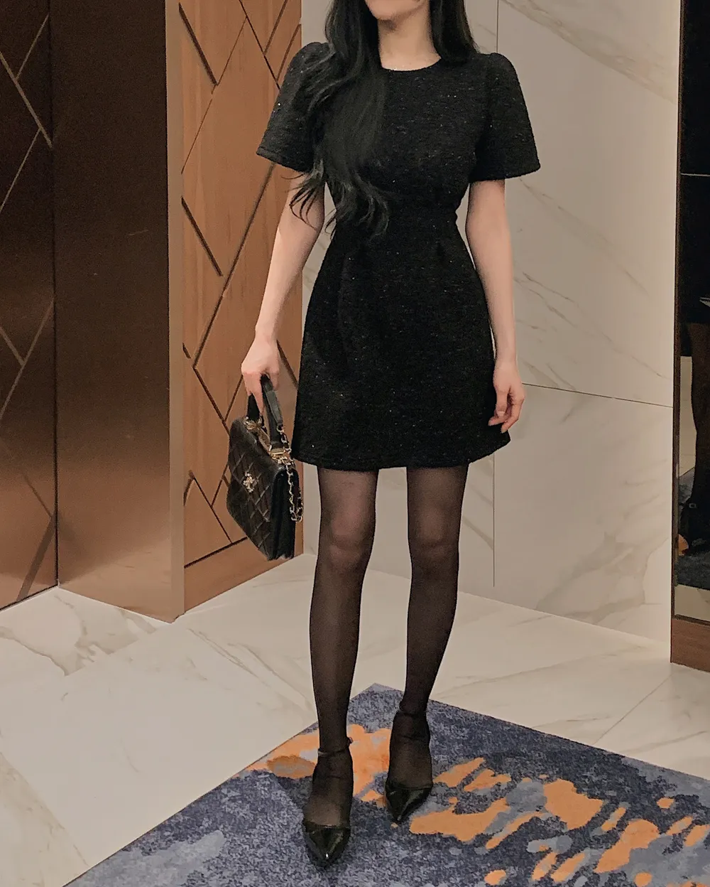 드레스 모델 착용 이미지-S1L41